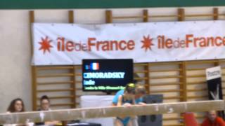 Jade Cimoradsky FRA  Poutre AA TF  Tournoi Combs la Ville 2014 [upl. by Atel]