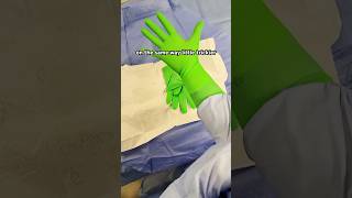 Secret to SELF DoubleGloving in Surgery 🧤 shorts [upl. by Gerianna]