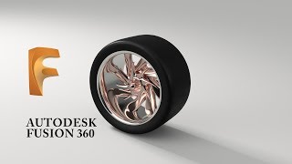 Simple Alloy Wheel amp Tyre in Fusion 360 [upl. by Cykana]