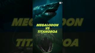 Megalodon vs Titanoboa shorts edit viral [upl. by Valdes7]