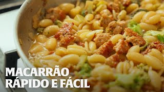 MACARRÃO COM LINGUIÇA CASEIRA E ALICHE [upl. by Ikairik]