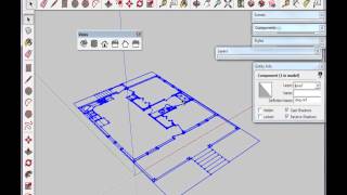 Part 2 Import DWG and organize SketchUp Model [upl. by Rovelli537]