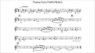 Trumpet PlayAlong  Theme from Twin Peaks [upl. by Ynnel]