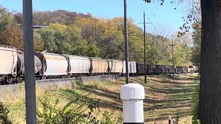 A westbound manifest passing through Parkville Missouri on the StJoe Sub [upl. by Eaner]