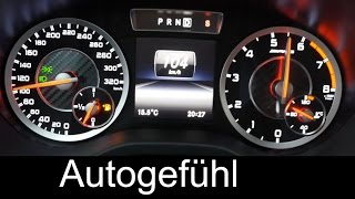 Mercedes AClass A45 AMG 0100 kmh 060 mph acceleration  Autogefühl [upl. by Ansilma]