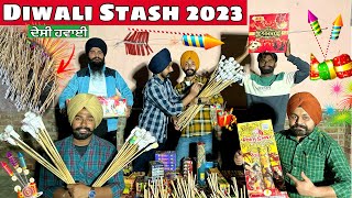 Diwali Stash 2023 🔥Desi Rockets😱Sky Shots Anaar Crackers  Diwali Vlog ✌🏻 [upl. by Kcirdek]