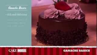 Chocolate Ganache Cake Decorating Basics  Easy Homemade Icing  Cake Boss Baking [upl. by Ahsenom]