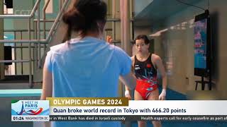 Paris 2024  Tokyo diving champion Quan Hongchan to compete at second Olympics  全红婵将战第二届奥运 [upl. by Nette]