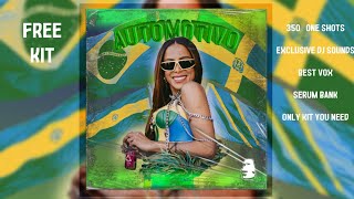 FREE Automotivo Brazilian FunkPhonk Drum Kit 2023  FREE Drum Kit Download [upl. by Gipps214]