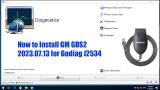 How to Install GM GDS2 2023713 for Godiag J2534  OBDII365 [upl. by Aihsenek]