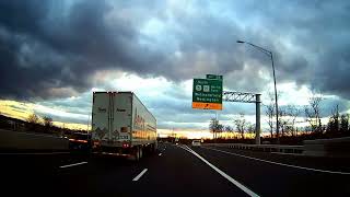 Downtown Hartford to I91 Wethersfield connecticut dec18 2022 silentvideo [upl. by Asiled]