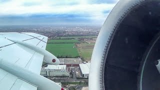 KLM Fokker 70 INCREDIBLE ROAR takeoff in LondonHeathrow [upl. by Ueihttam445]