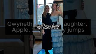 Gwyneth Paltrow daughter Apple jumped into photo trending gwynethpaltrow viralreels apple short [upl. by Leland]