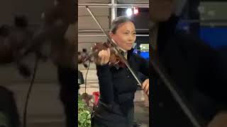 Street Violin Improvisation Short  Moon Walk  Jia Doughman [upl. by Natividad901]