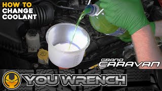 How to Change Coolant Antifreeze  Dodge Grand Caravan 36 V6 20112021 [upl. by Rustice]