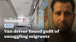 Van driver convicted of smuggling migrants found screaming for help on ferry [upl. by Ydur]