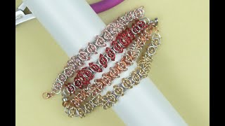 Celtic Visions Chain Maille Bracelet Tutorial HowTo [upl. by Adeys828]