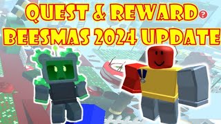 HOW TO COMPLETE ONETT amp ROBO BEAR QUEST amp REWARDS  BEESMAS 2024 UPDATE  ROBLOX [upl. by Feingold]