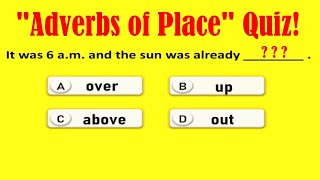 quotAdverbs of Placequot Quiz English Grammar Quiz Learn and improve grammar [upl. by Anitak]