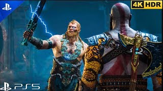 GOD OF WAR PS5  Magni amp Modi  Boss Fight Like a GOD 4K HDR Gameplay [upl. by Strader]