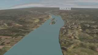 Survol virtuel du vignoble du Médoc nord HD [upl. by Bostow658]