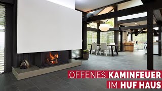 Offenes Kaminfeuer im Huf Haus [upl. by Iahs]