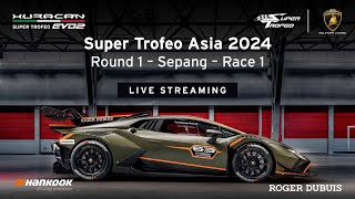 Lamborghini Super Trofeo Asia 2024 – Sepang Race 1 [upl. by Reivax]