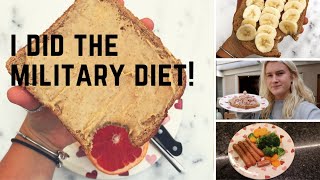 I did the MILITARY DIET and THIS is what happened [upl. by Hanima534]