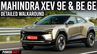 Mahindra BE 6e amp XEV 9e Walkaround  Electric SUVs InDepth Review  PowerDrift QuickEase [upl. by Pedaias]