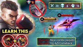 PAQUITO VS TOP SUPREME DYRROTH FULL EXPLAINED TUTORIAL  4V5 HARD CARRY PAQUITO GAMEPLAY MLBB [upl. by Oirretno]