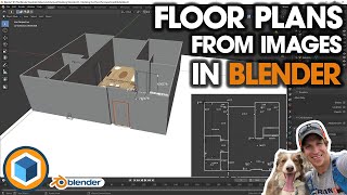 Modeling FLOOR PLANS From IMAGES in Blender Step by Step Tutorial PART 1 [upl. by Aehtorod403]