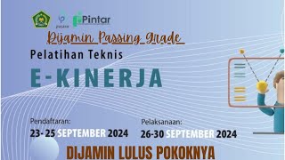 FULL Kunci Jawaban Pelatihan Teknis EKinerja [upl. by Elleunamme119]