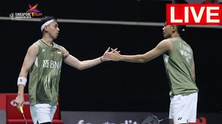 🔴 LIVE  Fajar AlfianRian A INA VS Kim AAnders R DNM  SINGAPORE OPEN 2024  BWF SCORE [upl. by Aniela629]