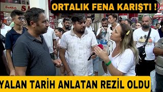 Yalan tarih anlatan adam sert kayaya çarptı  Tarih uzmanı gelince rezil oldu kaçtı [upl. by Dnartreb]