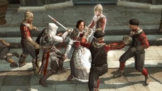 Ezio Saves Lorenzo Medici Pazzi Kill Guiliano Assassins Creed 2  Wolves in Sheeps Clothing [upl. by Eigger]