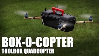 Flite Test  BoxOCopter toolbox quadcopter [upl. by Dnalrag]