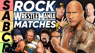 TIER LIST Every Rock WWE WrestleMania Match [upl. by Key720]