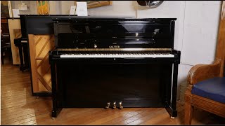 Sauter 116 Upright Piano Black Polyester  Comparison Demonstration  Sherwood Phoenix [upl. by Maighdlin]