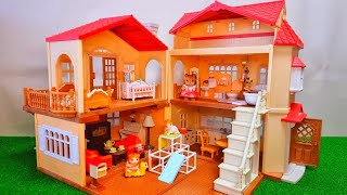 15 Minutes Satisfying with Sylvanian Families Complete House Set ASMR No Talking [upl. by Yssim199]