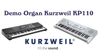 Demo Organ Kurzweil KP110 [upl. by Weidman]