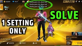 FREE FIRE READING GAME INFO PROBLEM  FREE FIRE PROBLEM SOLUTION [upl. by Alboran106]