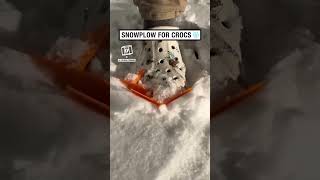 A snowplow but for Crocs 😂❄️ 🎥 Instagram  solefullydesigns [upl. by Coridon64]