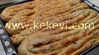 Ispanaklı Börek El Açması  Kekevi Börek Tarifleri [upl. by Derick744]