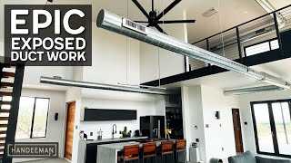 INCREDIBLE Exposed Duct Work Installation amp Finishing [upl. by Kermit]