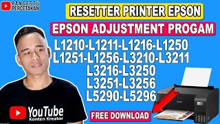 RESETTER EPSON L1210L1211L1216L1250L1251L1256L3210L3211L3216L3250L3251L3256L5290L5296 [upl. by Ahcsas]