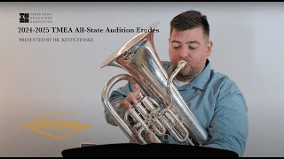 TMEA 20242025 Euphonium AllState Etudes [upl. by Etnovaj669]