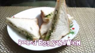 Boiled Egg Sandwich  Quick and Easy Recipe [upl. by Teerprah]