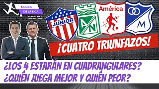 ¿Clasificarán Millonarios Nacional América y Junior ¿Quién Juega Mejor y Peor  LaLigaDeLaLiga [upl. by Miguela]