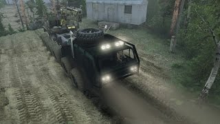 SpinTires обзор мода  Hemtt 12x12  Очень сырой [upl. by Laertnom]