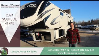 2024 Grand Design Solitude 417KB  Star of a Netflix Series  Layzee Acres RV Sales [upl. by Yblehs]